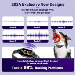 ODIFRBI Bark Collar sizes 8-120lbs shown for versatile breed fit