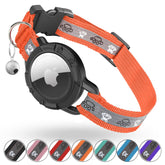 Odokele reflective AirTag cat collar side view showcasing safety features