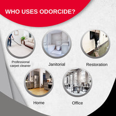Odorcide 210 application on fabrics demonstrates deep odor treatment.