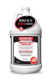 Odorcide 210 concentrate pour demonstrates easy preparation for odor removal at home