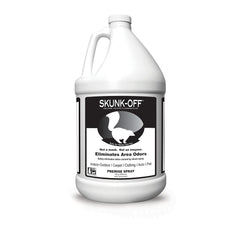Odorcide Skunk Off bottle pour enables quick, source-based skunk odor removal.