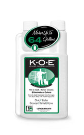 Odorcide KOE Kennel Odor Eliminator bottle front showing concentrated odor removal potential