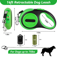 ODRIEW LED light on leash provides nighttime visibility for safe evening strolls.