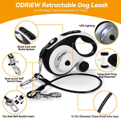 ODRIEW poop bag holder dispenser for quick cleanup