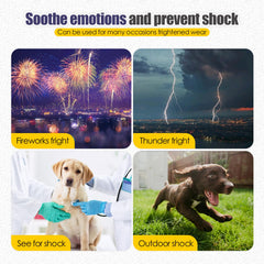 ODSSTAIPS Dog Anxiety Vest worn on dog demonstrates soft breathable fabric.