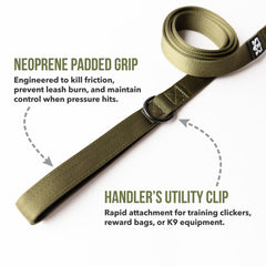 O.G.B padded neoprene handle adds comfortable grip during long walks.