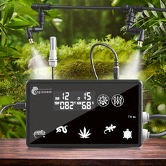Ogioxam auto mister front view demonstrates quiet, reliable terrarium humidity control.