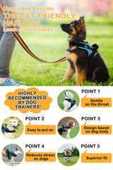OGURIYA dog harness padded chest area for comfortable hikes.