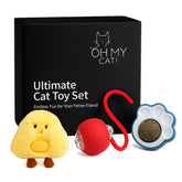 Oh My Cat! interactive toy pack with automatic toy for constant play and stimulation.