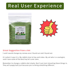 Ohcool Timothy Hay dust-free detail promotes clean feeding for sensitive pets