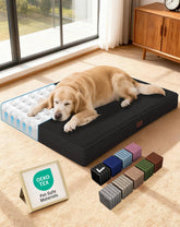 OhGeni orthopedic dog bed 41in front view showcases ample space for large dogs.