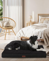 OhGeni orthopedic dog bed with egg-crate foam for targeted joint relief during naps.