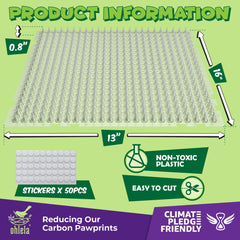 ohlela scat mat for outdoor use safely trains cats away from garden areas