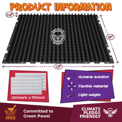 ohlela scat mats closeup spikes pet-safe training boundary aid.