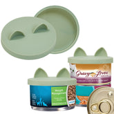 OHMO cat-can lid small-3oz green securely fits 3 oz cans for freshness