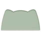 OHMO cat-food-mat sage-green 20x12: non-slip surface containing spills.