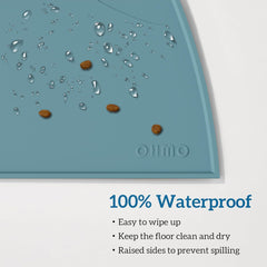 OHMO cat food mat is waterproof and dishwasher-safe for easy cleaning.