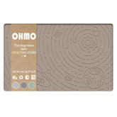 OHMO dog food mat star pattern contains spills for cleaner floors.