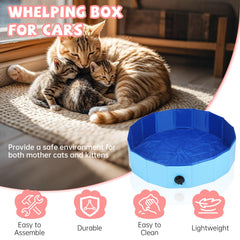 OIEKUN Cat Nesting Box waterproof-material highlights hygienic, easy-clean surface for newborn care.