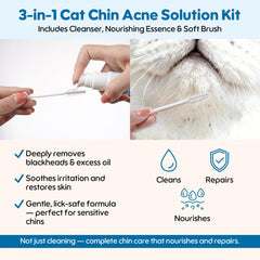 Oivolii Cat Chin Care Kit nourishing serum bottle promotes soothing hydration and barrier support.