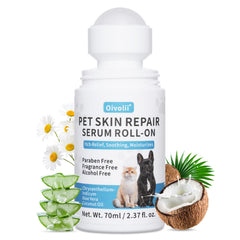 Oivolii dog-cat skin-care roll-on application with easy glide on irritated areas