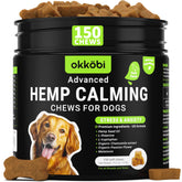 OKKÖBI hemp calming chews duck-flavor pack ideal for travel days with dogs.