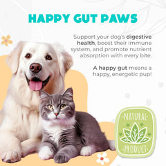 OKKÖBI Probiotics for Dogs Chews duck flavor vegan option for digestion.