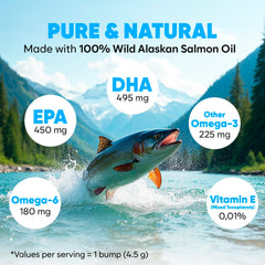 OKKÖBI Wild Alaskan Salmon Oil coat glow and softness