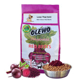 Olewo Original Red Beets in a bowl show skin-friendly, gut-supporting dog food topper.