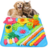 Olipiter Snuffle Mat 20in setup shows stable base for safe sniffing play.