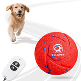 Ollapet Smart Ball close-up with chew-resistant shell, ideal for tough chewers.