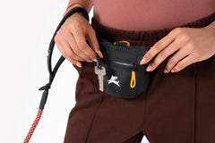 OllyDog Goodie Treat Bag showing magnetic closure for quick reward access