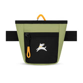OllyDog Goodie Treat Bag worn at the waist for quick, hands-free training rewards.