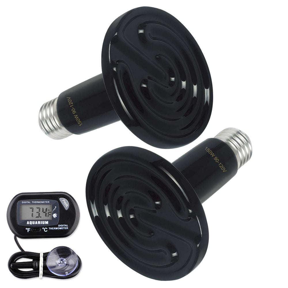 OMAYKEY lampara termica ceramica 150W, calor infrarrojo sin luz para reptiles