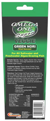 Omega One alga grazing seaweed sheets entice nibbling and support a balanced aquarium diet.