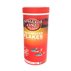 Omega One freshwater flakes tank feeding shot demonstrates easy daily feeding