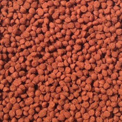 Omega One Sinking Cichlid Pellets close-up highlights balanced nutrition benefits.