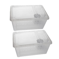 OMEM portable reptile terrarium XS offers compact viewing for tiny pets and easy portability.