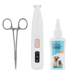 OMYGYM dog ear powder bottle boosts moisture absorption for clean ears.