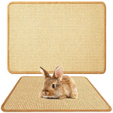 Oncpcare Rabbit Scratch Mat close-up of natural sisal fibers for safe scratching