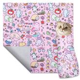 Ondware cat grooming wrap demonstrates safe secure restraint during home nail trimming.