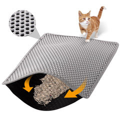 ondware cat litter mat 24-by-15-inch fits standard boxes, reduces mess