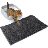 ondware Chenille Cat Litter Mat top view traps litter efficiently