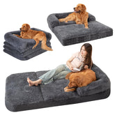 ondware Foldable Human Dog Sofa Bed with side pocket for convenient lounging and storage