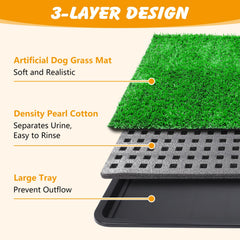 ondware indoor dog potty tray setup fits compact home spaces.