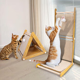 Ondware L-shaped scratch pad wall-mounted for versatile play and furniture protection