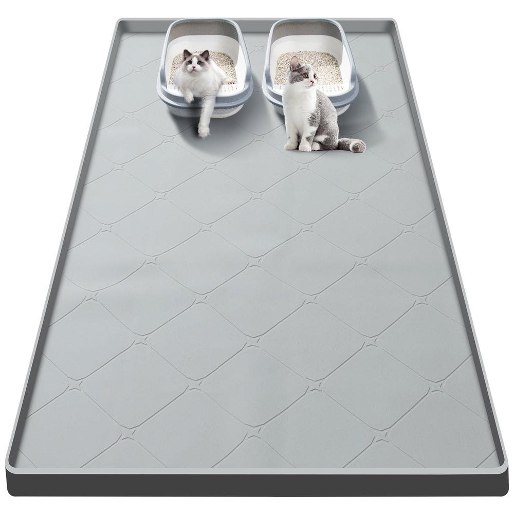 Ondware large cat litter mat 40x22 keeps litter scatter contained for multi-cat homes.