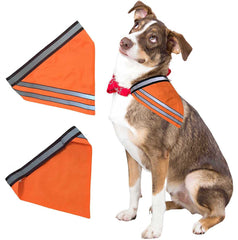 1 one enjoy Reflective Bandana front view boosts visibility for day and night walks.