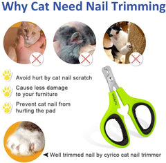 OneCut Pet Nail Clippers green housing for comfortable grooming