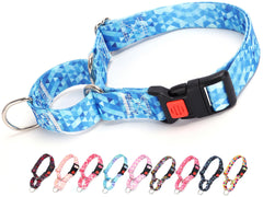 ONEFOJOJO Martingale Collar Blue overview shows an adjustable fit for training.